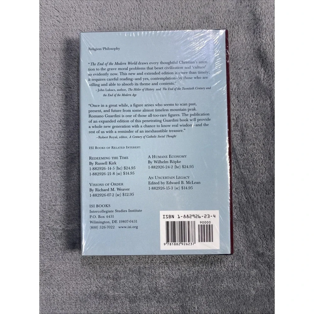 The End of the Modern World Roman Guardini Philosophy Religion‎ Faith SEALED
